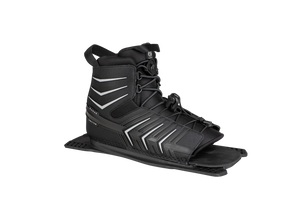 Radar 2023 - Vector Boot - Black / Silver - Front Feather Frame - Water Ski Boot