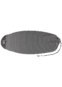 Sleeping Sack Surf Sock - Round Nose - Black / White