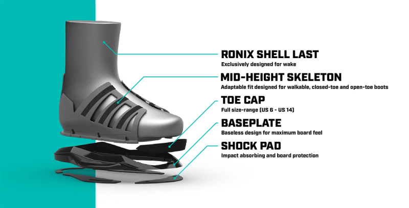 RONIX BOOTS - PARKS- STAGE 2 (2024) - Black / Reflective