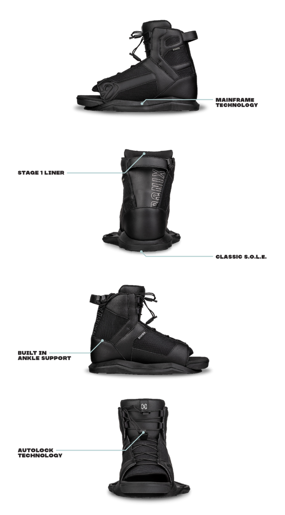 RONIX BOOTS - DIVIDE - STAGE 1 (2024) - Black