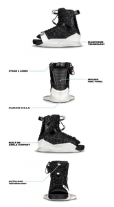 RONIX WOMENS BOOTS 2023 - Halo - Stage 2 - Pearl White / Marble