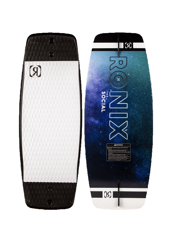 RONIX WAKE SKATE - SOCIAL (2024) - White / Black / Galaxy - 42 IN