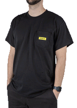 Load image into Gallery viewer, RONIX - MEGACORP - Pocket T-Shirt (2024) - Black / Yellow
