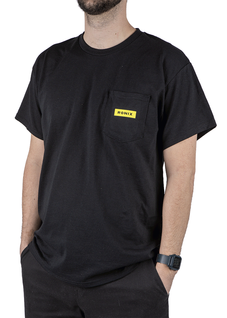 RONIX - MEGACORP - Pocket T-Shirt (2024) - Black / Yellow