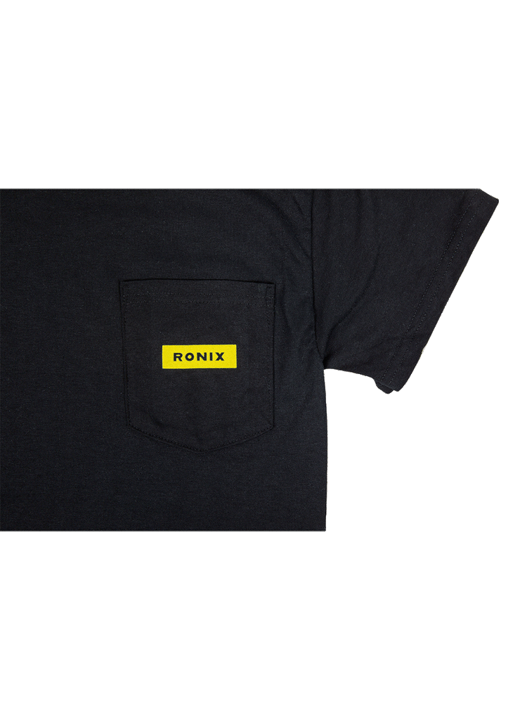 RONIX - MEGACORP - Pocket T-Shirt (2024) - Black / Yellow