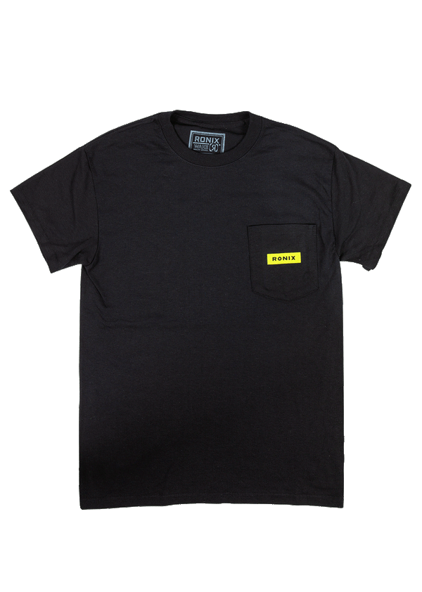 RONIX - MEGACORP - Pocket T-Shirt (2024) - Black / Yellow