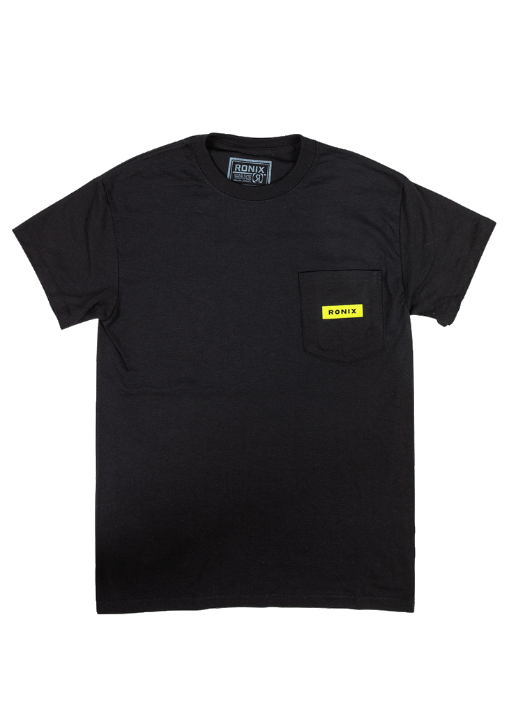 RONIX - MEGACORP - Pocket T-Shirt (2024) - Black / Yellow