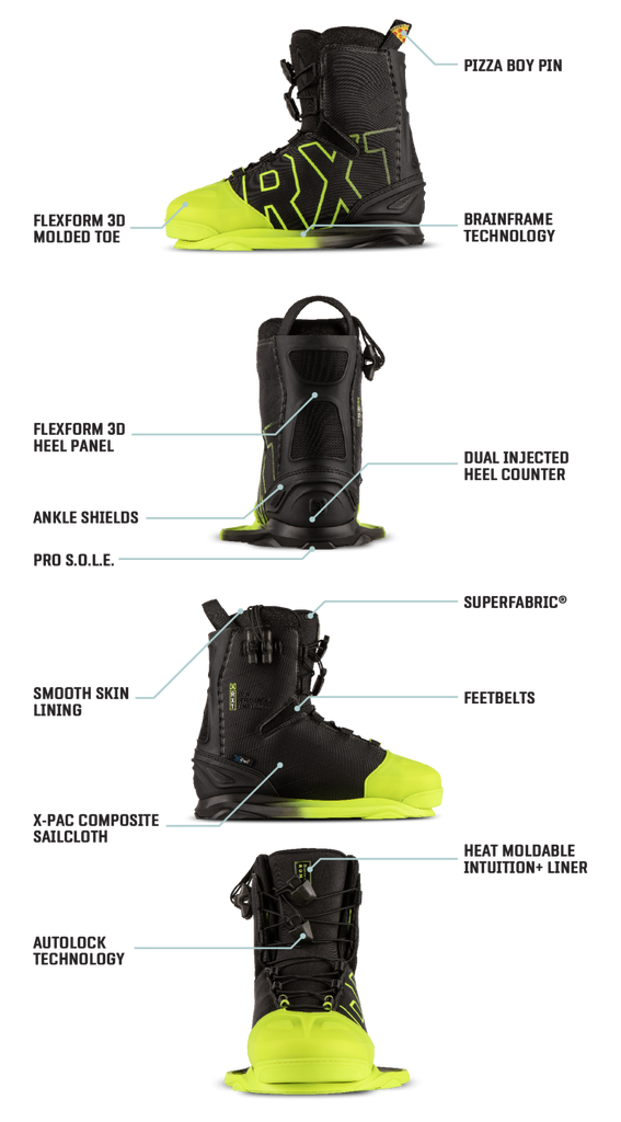 RONIX BOOTS - RXT - INTUITION (2024) - Neon Fade