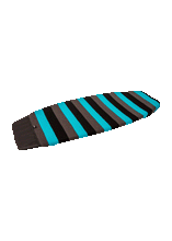 Load image into Gallery viewer, RONIX - Surf Sock - Wide Nose (2024) - Aqua Blue/ Black / Grey
