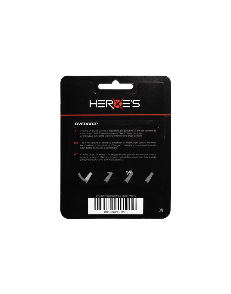 HEROES Overgrip 3 pcs High Level White