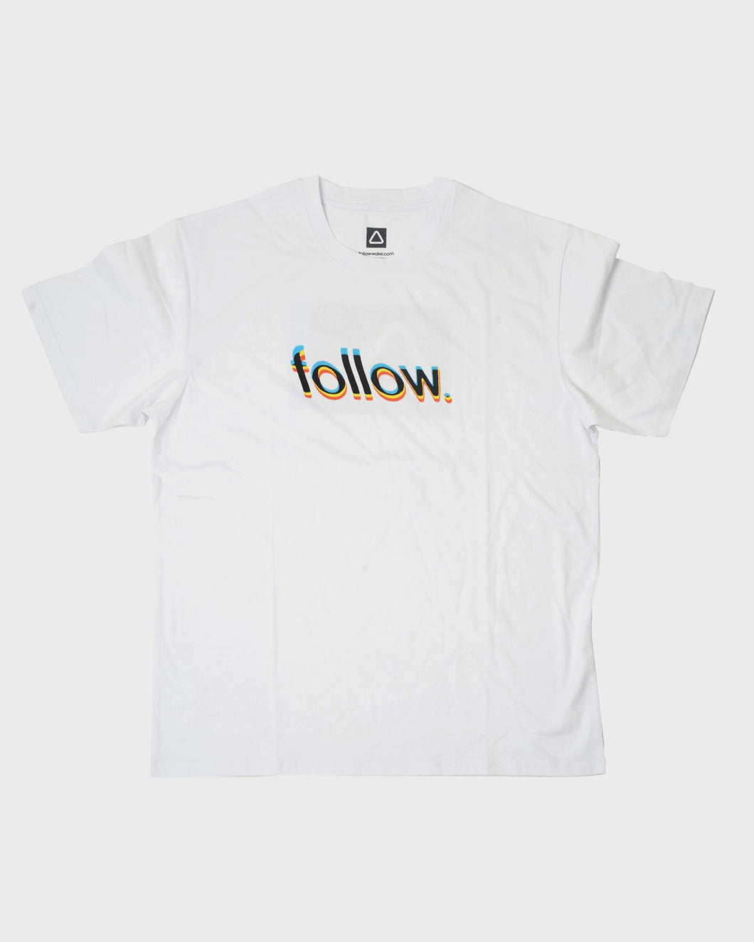 FOLLOW GLITCH TEE - WHITE