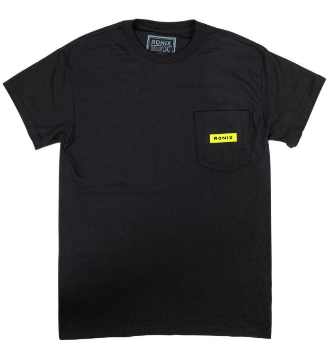 RONIX - MEGACORP - Pocket T-Shirt (2024) - Black / Yellow