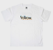 Load image into Gallery viewer, FOLLOW GLITCH TEE - WHITE
