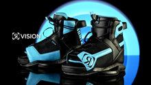 Load and play video in Gallery viewer, RONIX WAKEBOARDING KIDS BOOTS 2023- Vision - Stage 1 - Black / Blue
