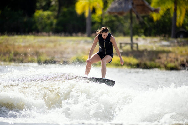 RONIX WAKESURF - WOMEN'S CARBON AIR CORE 3 - SKIMMER (2024) - Black / Mint / Coral