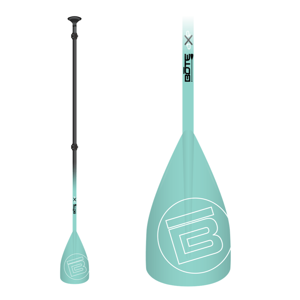 BOTE 3-Piece Adjustable SUP Paddle Seafoam