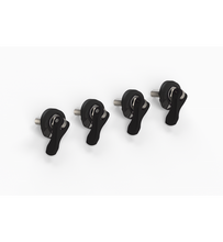 Load image into Gallery viewer, RONIX BINDING Bolts - M6 TOGGLE BOLT BASELESS BOOT HARDWARE (SET OF 4) - BLACK
