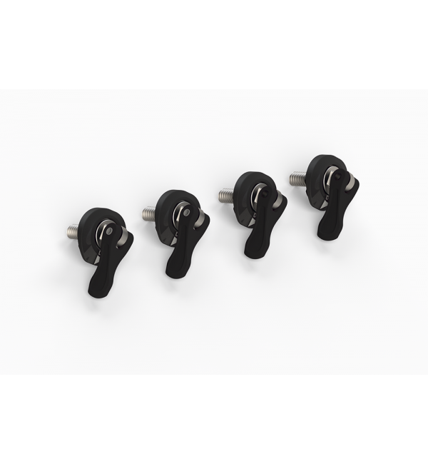 RONIX BINDING Bolts - M6 TOGGLE BOLT BASELESS BOOT HARDWARE (SET OF 4) - BLACK