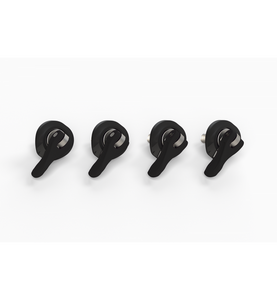 RONIX BINDING Bolts - M6 TOGGLE BOLT BASELESS BOOT HARDWARE (SET OF 4) - BLACK