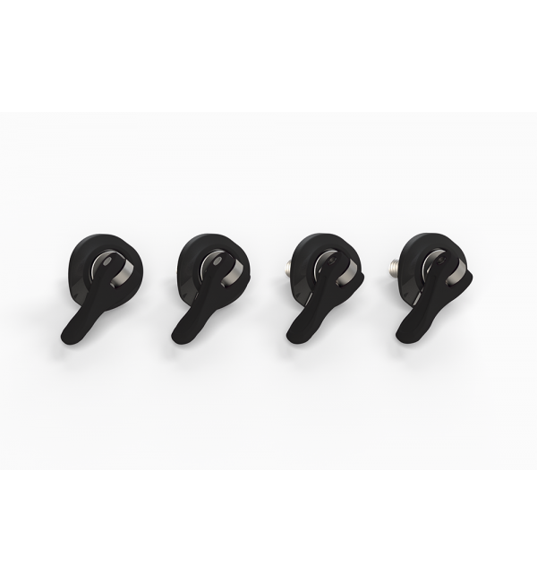 RONIX BINDING Bolts - M6 TOGGLE BOLT BASELESS BOOT HARDWARE (SET OF 4) - BLACK