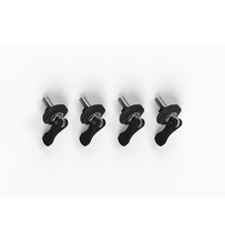 Load image into Gallery viewer, RONIX BINDING Bolts - M6 TOGGLE BOLT BASELESS BOOT HARDWARE (SET OF 4) - BLACK
