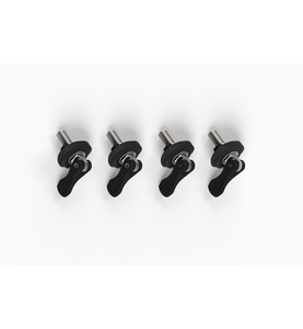 RONIX BINDING Bolts - M6 TOGGLE BOLT BASELESS BOOT HARDWARE (SET OF 4) - BLACK